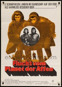 4r197 ESCAPE FROM THE PLANET OF THE APES German '71 meet Baby Milo who has Washington terrified!