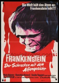 4r203 FRANKENSTEIN CONQUERS THE WORLD German '67 Toho, Ishiro Honda, art of terrifying monster!