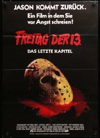 4r204 FRIDAY THE 13th - THE FINAL CHAPTER German '84 Part IV, slasher sequel, Jason's unlucky day!
