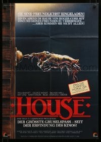 4r218 HOUSE German '86 Bill Morrison art of severed hand ringing doorbell, don't come alone!