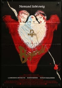 4r220 HUNGER German '83 vampire Catherine Deneuve & David Bowie, nothing human loves forever!