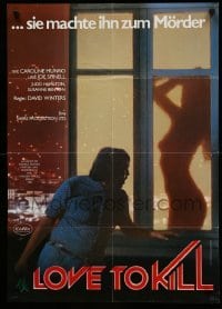 4r233 LAST HORROR FILM German '82 The Fanatic, Love to Kill, image of peeping Tom and sexy woman!