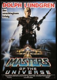 4r249 MASTERS OF THE UNIVERSE German '87 Renato Casaro art of Dolph Lundgren as He-Man!