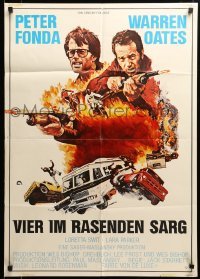 4r270 RACE WITH THE DEVIL German '75 Peter Fonda & Warren Oates are burning bridges & rubber!