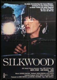 4r289 SILKWOOD German '83 Meryl Streep, Cher, Kurt Russell, directed by Mike Nichols!