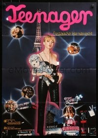 4r301 TEENAGER FRANZOSISCHER INTERNATSREPORT German '70s sexy woman with wacky doll, Eiffel Tower!