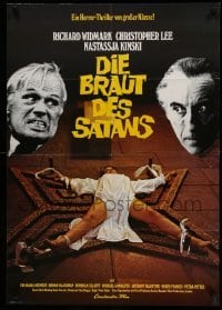 4r306 TO THE DEVIL A DAUGHTER German '76 Widmark, Lee, Nastassja Kinski, yellow title design!