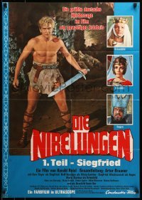 4r317 WHOM THE GODS WISH TO DESTROY German '66 Die Nibelungen, Teil 1: Siegfried, German epic!