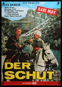 4r322 YELLOW DEVIL German '64 Robert Siodmak's Der Schut, Lex Barker on horseback!
