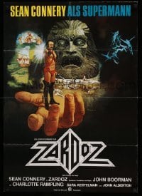 4r324 ZARDOZ German '74 Lesser art of Sean Connery, who has seen the future and it doesn't work!