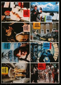 4r037 MOONRAKER German LC poster '79 Roger Moore as Bond, Kiel, Lonsdale, Lois Chiles!