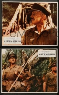 4r413 BRIDGE ON THE RIVER KWAI 8 style B French LCs R70s William Holden, Alec Guinness, David Lean!