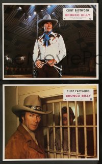 4r338 BRONCO BILLY 12 French LCs '80 Clint Eastwood directs & stars, Sam Bottoms, Sondra Locke!