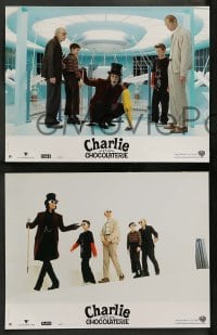 4r418 CHARLIE & THE CHOCOLATE FACTORY 8 French LCs '05 Johnny Depp as Willy Wonka, Tim Burton!