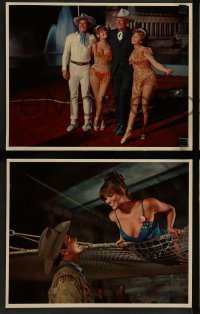 4r375 CIRCUS WORLD 11 French LCs '65 great images of Claudia Cardinale, John Wayne, Rita Hayworth!