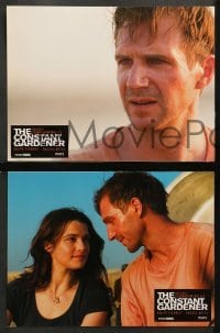 4r520 CONSTANT GARDENER 6 French LCs '05 images of Ralph Fiennes & Rachel Weisz, romantic thriller!