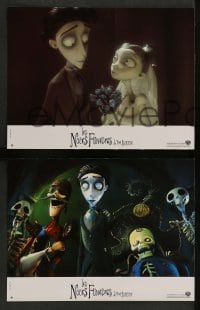 4r421 CORPSE BRIDE 8 French LCs '05 Tim Burton stop-motion animated horror musical, great images!