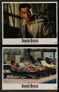 4r527 DONNIE BRASCO 6 French LCs '97 Al Pacino is betrayed by undercover cop Johnny Depp!