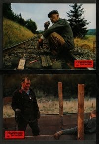 4r325 EMPEROR OF THE NORTH POLE 18 French LCs '73 Lee Marvin, Ernest Borgnine, cool action images!