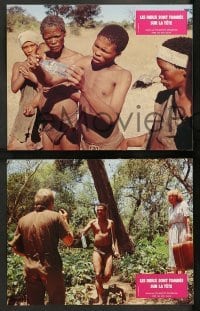 4r346 GODS MUST BE CRAZY 12 French LCs '82 wacky Jamie Uys comedy about native African tribe!