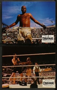 4r327 GREAT WHITE HOPE 18 French LCs '71 Jack Johnson boxing biography with James Earl Jones