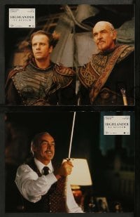 4r330 HIGHLANDER 2 16 French LCs '91 different images of immortal Christopher Lambert, Connery!