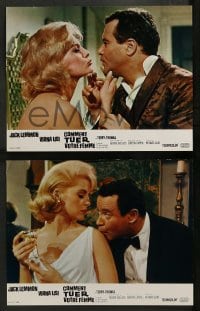 4r348 HOW TO MURDER YOUR WIFE 12 French LCs '65 Jack Lemmon, Virna Lisi, the most sadistic comedy!