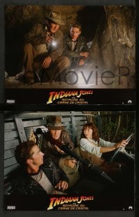 4r448 INDIANA JONES & THE KINGDOM OF THE CRYSTAL SKULL 8 French LCs '08 Harrison Ford, Karen Allen!