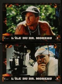 4r349 ISLAND OF DR. MOREAU 12 French LCs '97 Val Kilmer, Marlon Brando, John Frankenheimer