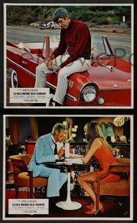 4r560 PRESIDENT'S ANALYST 6 style B French LCs '68 great images of psychiatrist James Coburn!