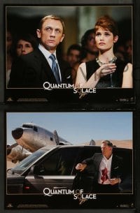 4r475 QUANTUM OF SOLACE 8 French LCs '08 Daniel Craig as James Bond, Judi Dench!