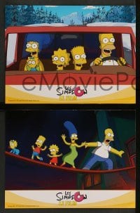 4r566 SIMPSONS MOVIE 6 French LCs '07 Groening art of Homer, Bart, Marge, Maggie and Lisa!