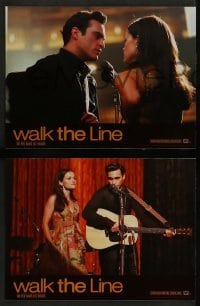 4r509 WALK THE LINE 7 French LCs '06 Joaquin Phoenix as Johnny Cash, Reese Witherspoon as Carter!