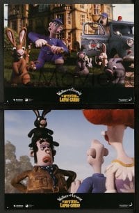 4r501 WALLACE & GROMIT: THE CURSE OF THE WERE-RABBIT 8 French LCs '05 wacky English claymation!