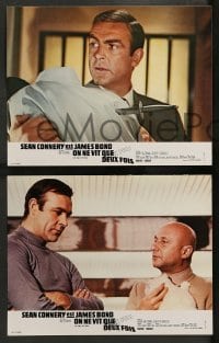 4r399 YOU ONLY LIVE TWICE 9 French LCs R70s cool different images of Sean Connery as James Bond!