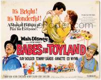 4s043 BABES IN TOYLAND TC '61 Walt Disney, Ray Bolger, Tommy Sands, Annette, musical!
