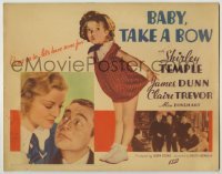 4s045 BABY TAKE A BOW TC '34 great image of Shirley Temple, biggest little star in pictures, rare!