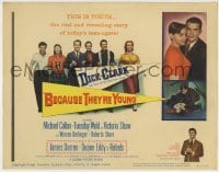 4s053 BECAUSE THEY'RE YOUNG TC '60 young Dick Clark, James Darren, Michael Callan, Tuesday Weld!