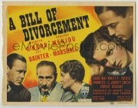 4s064 BILL OF DIVORCEMENT TC '40 Adolphe Menjou between Fay Bainter & Herbert Marshall!