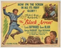 4s065 BLACK ARROW TC '48 Louis Hayward, Janet Blair, written by Robert Louis Stevenson!