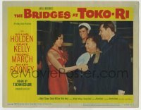 4s565 BRIDGES AT TOKO-RI LC #3 R59 William Holden, Mickey Rooney & Holliman greet Keiko Awaji!