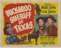 4s079 BUCKAROO SHERIFF OF TEXAS TC '51 Michael Chapin & Eilene Janssen, the Rough-Ridin Kids!