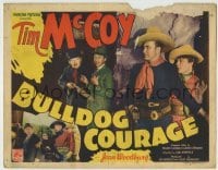 4s081 BULLDOG COURAGE TC '35 Tim McCoy in cool hat protects Joan Woodbury from bad guys!