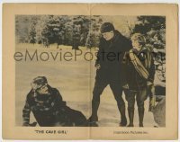 4s572 CAVE GIRL LC '21 Charles Meredith stops half-breed Boris Karloff from kidnapping girl, rare!