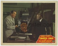 4s574 CHARLIE CHAN IN THE SECRET SERVICE LC '43 Sidney Toler laughs at frightened Mantan Moreland!