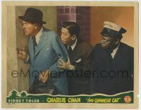 4s578 CHINESE CAT LC '44 Sidney Toler as Charlie Chan, Benson Fong & Mantan look around corner!