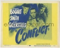 4s099 CONFLICT TC R56 great image of Humphrey Bogart, sexy Alexis Smith & Sydney Greenstreet!