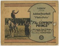 4s105 COWBOY PRINCE TC '24 great image of Ashton Dearholt as cowboy Pinto Pete on horse!