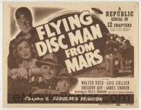 4s152 FLYING DISC MAN FROM MARS chapter 6 TC '50 Republic sci-fi serial, Perilous Mission!