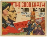 4s169 GOOD EARTH TC '37 two images of Asian Paul Muni & Luise Rainer, from Pearl S. Buck novel!